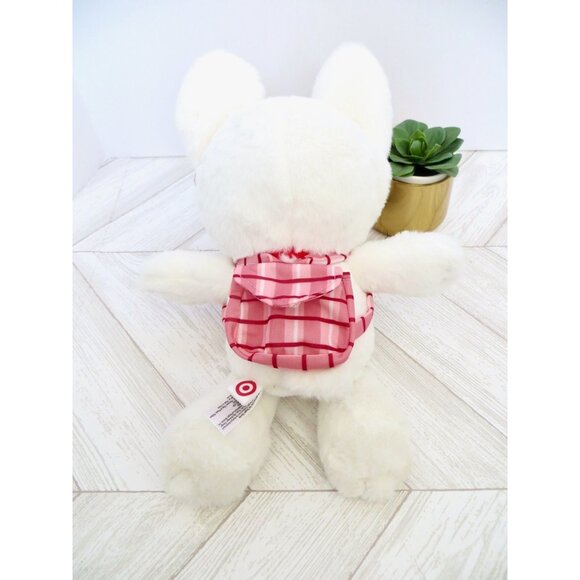 NEW! Target Bullseye Plush Stuffed Dog With Backpack & Ladybug 10" - Picture 7 of 9